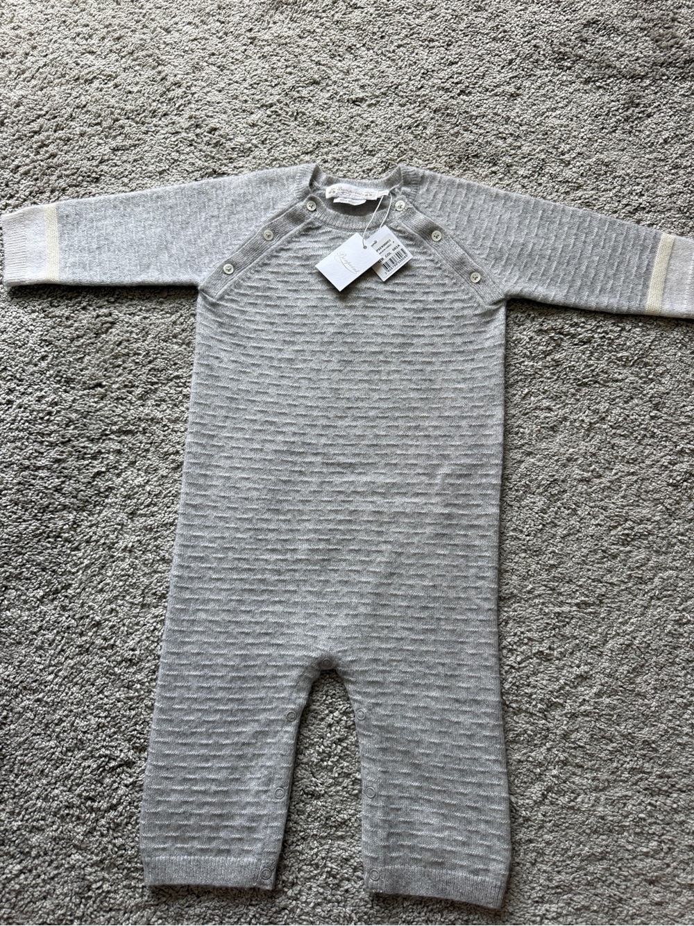 Bonpoint One-Piece Cashmere Romper
